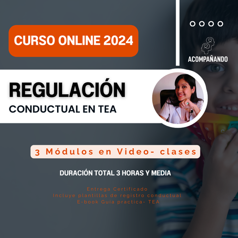 Curso 2024 Regulación conductual en niños TEA