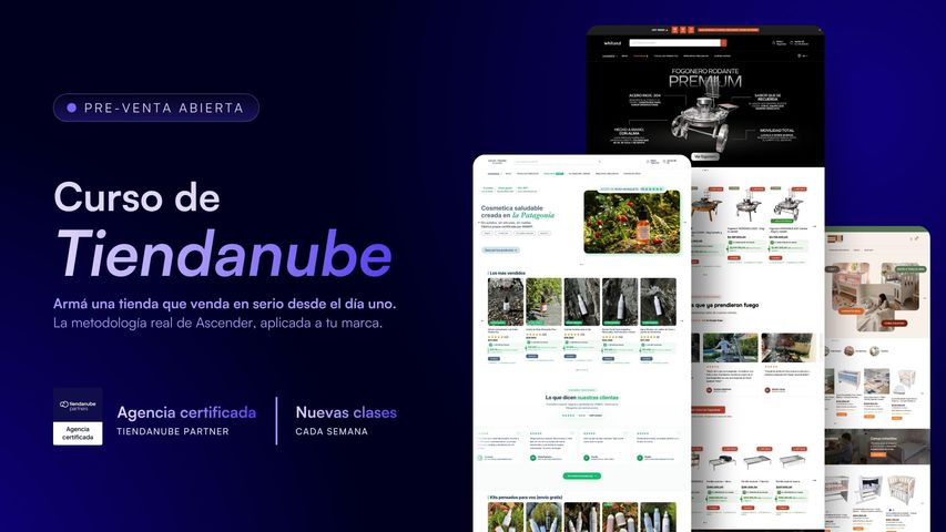PRE-VENTA — Curso de Tiendanube: armá tu tienda y vendé desde el día uno (precio especial)