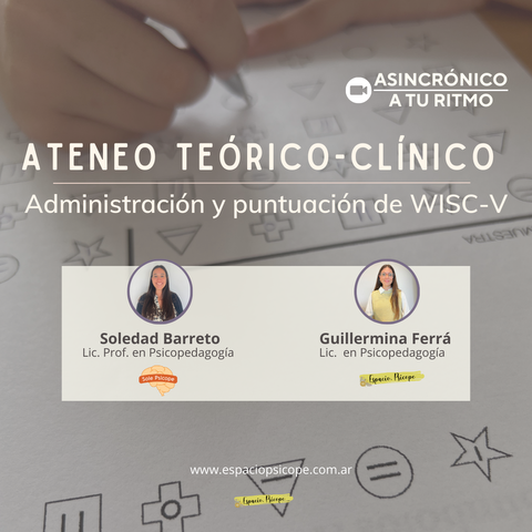 Administración y puntuación de WISC-V