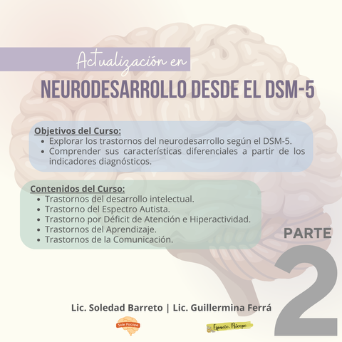 Neurodesarrollo desde el DSM-5 - PARTE 2