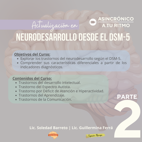 Neurodesarrollo desde el DSM-5 - PARTE 2