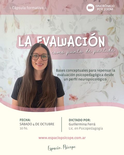 La evaluación como punto de partida