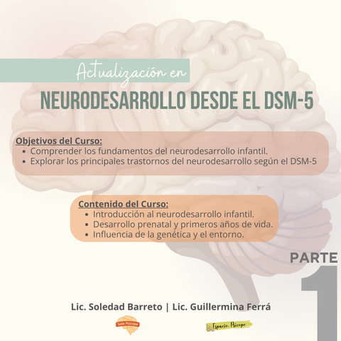 Neurodesarrollo desde el DSM-5 - PARTE 1