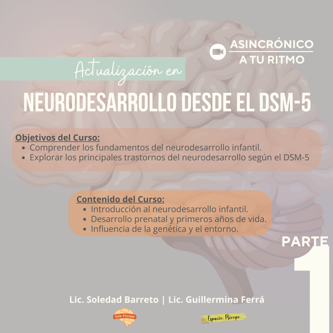 Neurodesarrollo desde el DSM-5 - PARTE 1