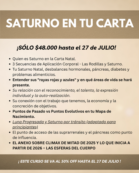 SATURNO EN TU CARTA + TU EJE CARDINAL EN 2025