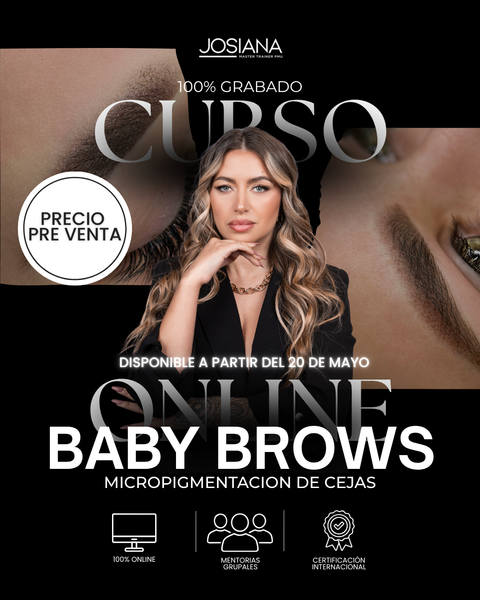 Curso ONLINE PRO Baby Brows (Micropigmentacion efecto polvo)