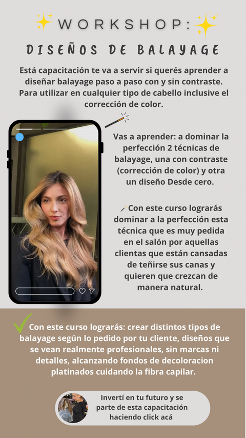 Workshop: Diseños y Técnicas de balayage 