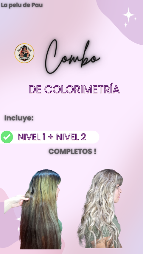 ️COMBO 1: CURSO DE COLORIMETRÍA NIVEL 1 Y 2 