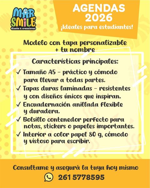 Agenda estudiantil 2026