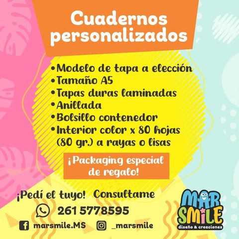 Cuaderno A5 personalizado