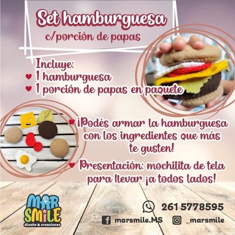  Set Hamburguesa con Papas 