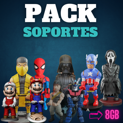 PACK STL SOPORTES JOYSTICK