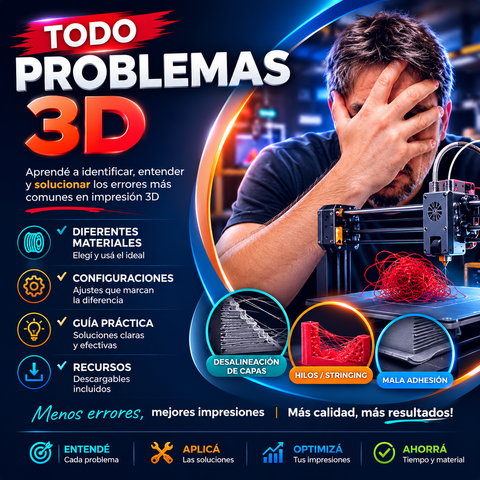 PROBLEMAS/SOLUCIONES DE IMPRESION 3D