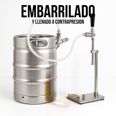 Embarrilado y llenado a contrapresion