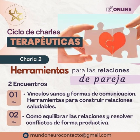 Charlas terapéuticas: Relaciones de parejas 