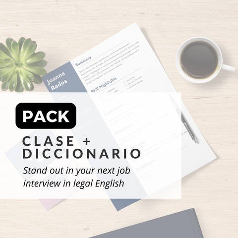 PACK: Clases + diccionario