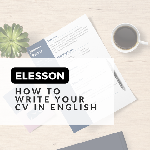 Elesson - How to write your CV in English