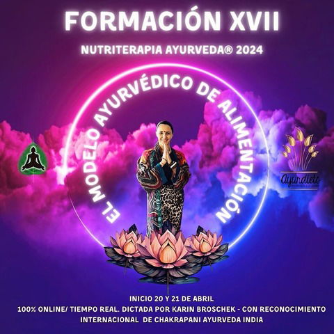 Formación en Nutriterapia Ayurveda® 2024  (Diplomado Profesional)