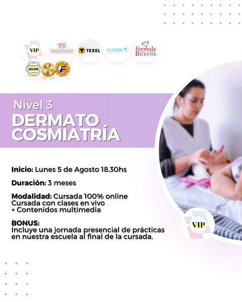 Dermatocosmiatría - Grupal Agosto 2024