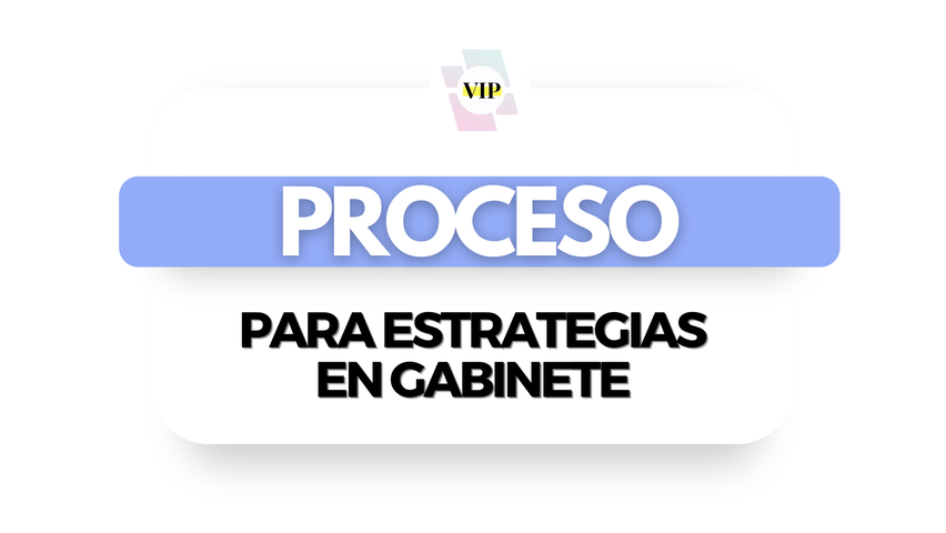 Proceso para estrategias en gabinete