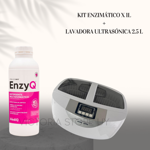 LAVADORA ULTRÁSONICA 2.5L + DETERGENTE ENZIMÁTICO X 1L