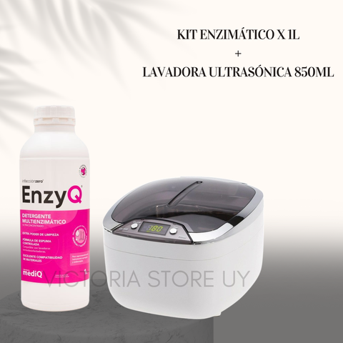LAVADORA ULTRASÓNICA 850 ML + DETERGENTE ENZIMÁTICO X 1L