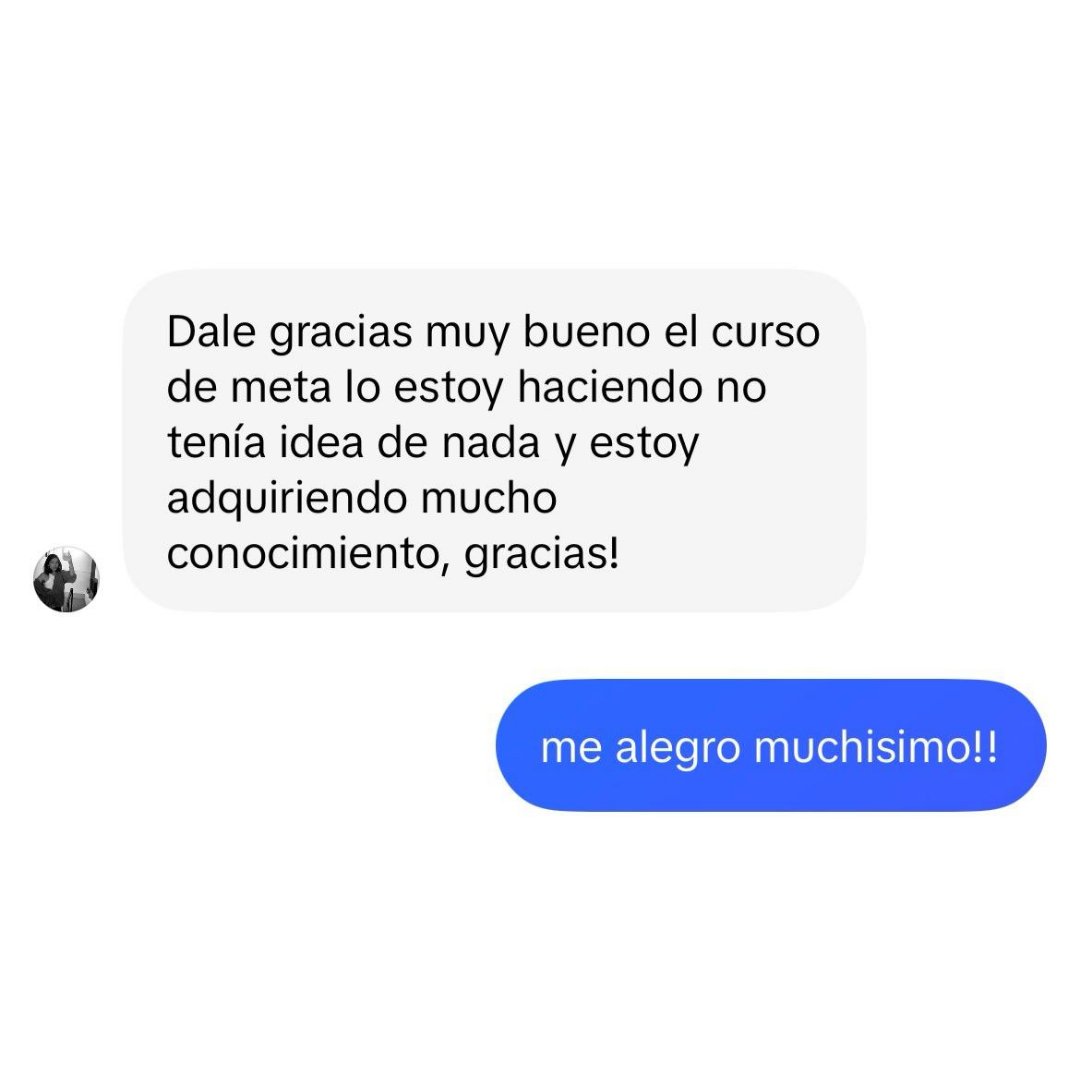 Testimonio de una alumna que comenzó sin conocimientos y destaca lo aprendido