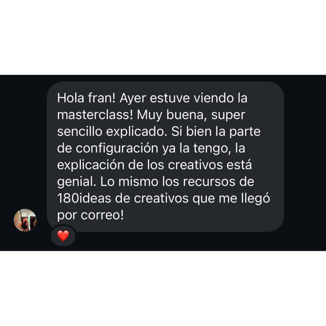 Testimonio de una alumna sobre la claridad de las explicaciones y los recursos de creatividad
