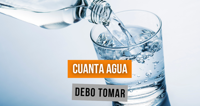 ¿Cuantos vasos de agua debo tomar?