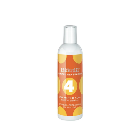 Biferdil Champú Extra Suavidad N°4 Con Aceite Coco 295ml