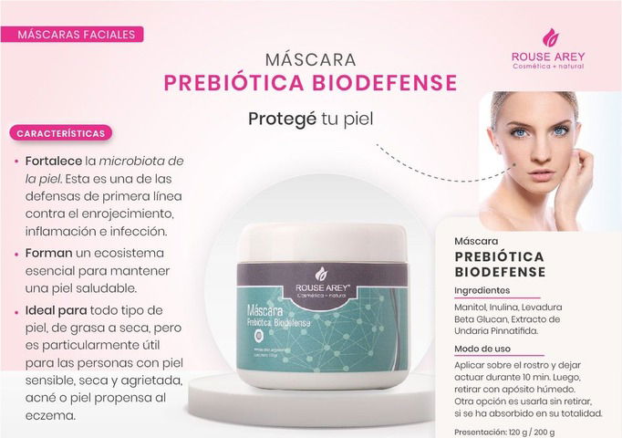 Rouse Arey Máscara Prebiótica Biodefense 120gr