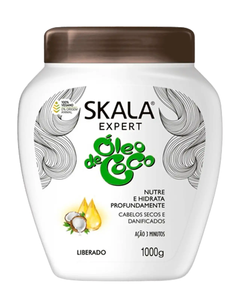 Skala Mascara Oleo de Coco  Nutre e Hidrata profundamente 1000 gr