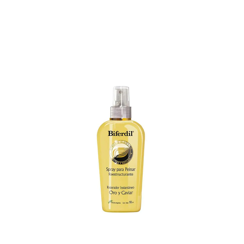 Biferdil Spray Para Peinar Reestructurante Con Oro y Caviar 150 ml