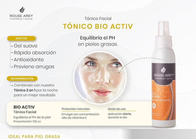 Rouse Arey Tónico Bio Active Antioxidante