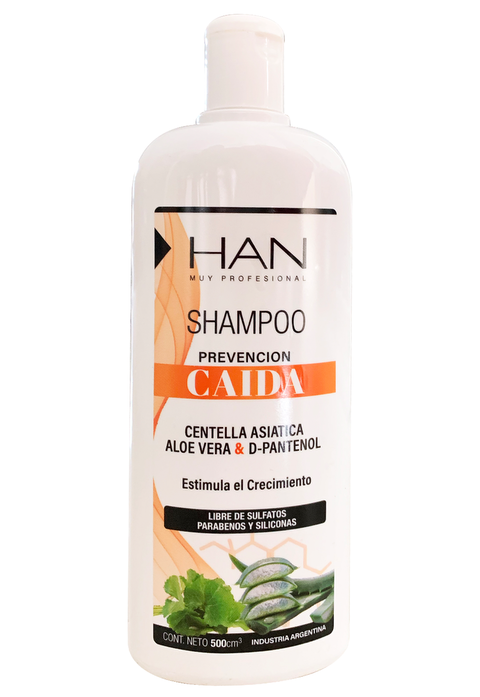 HAN Shampoo Prevención Caída con Centella Asiática, Aloe Vera & D-Pantenol 500ml