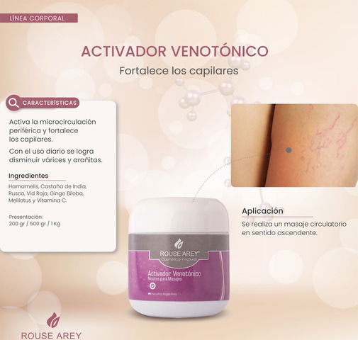 Rouse Arey Activador Venotónico Mousse para Masajes 200gr