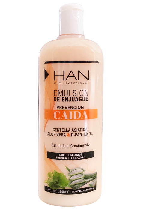 HAN Emulsión de Enjuague Prevención Caída con Centella Asiática, Aloe Vera & D-Pantenol 500ml