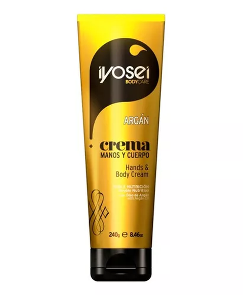 Iyosei BodyCare Crema Doble Nutrición para Manos Y Cuerpo con Óleo de Argán 240g