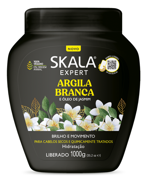 Skala Mascara capilar Arcilla Blanca Oleo de Jasmim 1000 gr