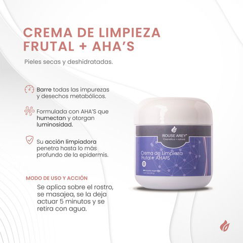 Rouse Arey Crema de Limpieza Frutal + AHA´S