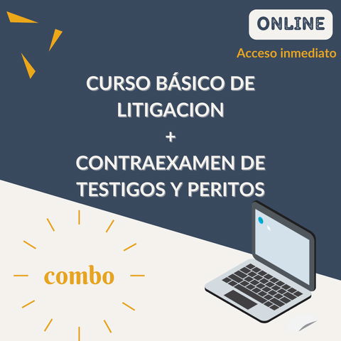 CURSO BASICO DE LITIGACION EN JUICIO ORAL + CONTRAEXAMEN A TESTIGOS Y PERITOS