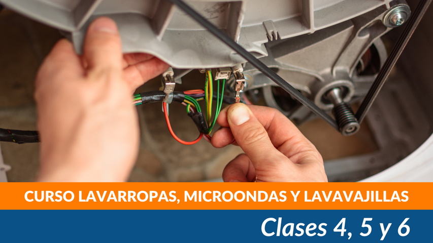 MÓDULO LAVARROPAS CARGA FRONTAL, MOTORES Y PLACAS ELECTRÓNICAS - CLASE 4, 5 y 6