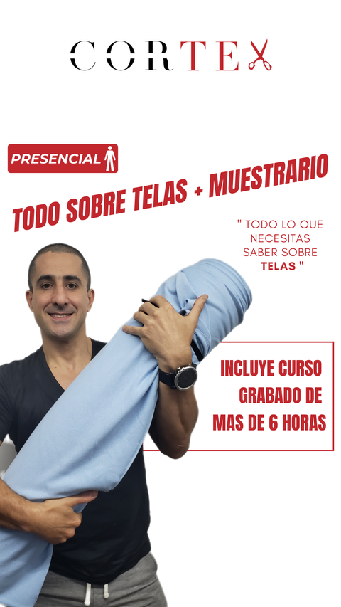 Curso Presencial: Todo Sobre Telas + Muestrario Con 60 Variedades.