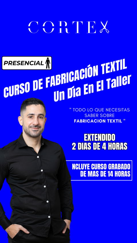 Curso Presencial EXTENDIDO Fabricación Textil: Un Día En El Taller