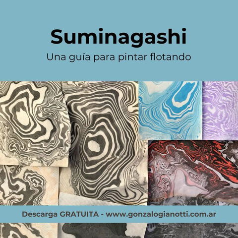 Suminagashi - Pintar flotando sobre agua