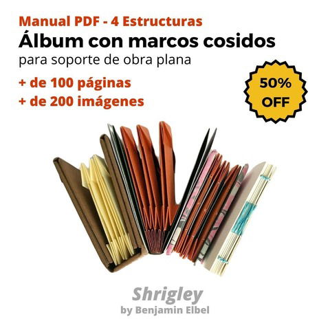 Manual 1 PDF - 4 Estructuras - Álbum con marcos de papel cosidos / Shrigley by Benjamin Elbel