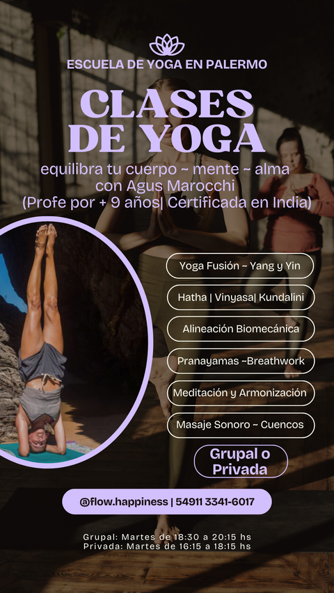 Sesión 1:1 de Bienestar: Yoga | Meditación | Respiración | Hábitos | Terapia Floral | Oráculo ~ en Sede Palermo