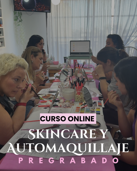 Curso online pre grabado de Skincare y Automaquillaje
