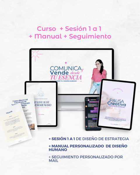 Sesión Personalizada -  Comunica y Vende desde tu Esencia