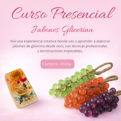 curso presencial jabones artesanales de Glicerina -  DISPONIBLE ABRIL